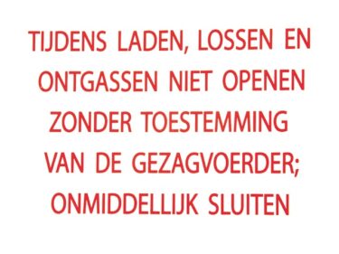 Telefoneren verboden, sticker of bord