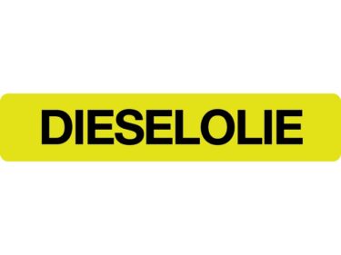 Dieselolie sticker