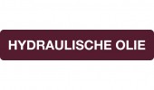 Hydraulische olie, sticker