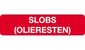 Slobs (olieresten), sticker