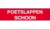 Poetslappen schoon, sticker