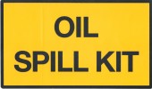 Oil spill kit, sticker
