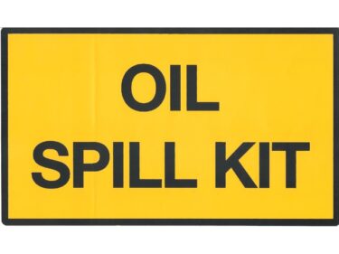 Oil spill kit, sticker