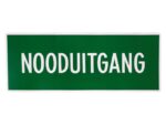 Nooduitgang, sticker