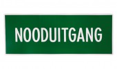 Nooduitgang, sticker
