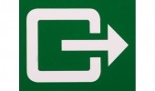 Uitgang symbool, sticker