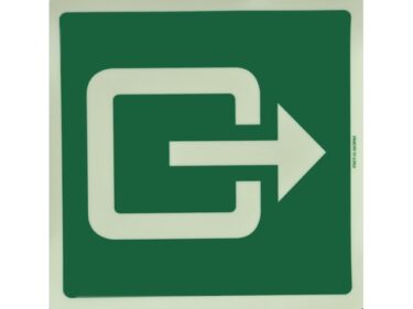 Ausfahrtssymbol, Aufkleber (leuchtend)