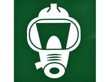 Vluchtmasker, sticker