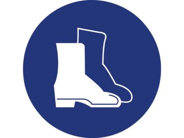 Veiligheidsschoenen verplicht, sticker