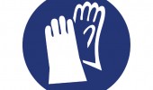 Handschoenen verplicht sticker