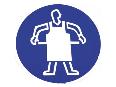 Veiligheid werkschort verplicht, sticker
