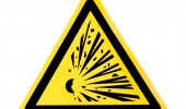 Gevaar explosie, sticker