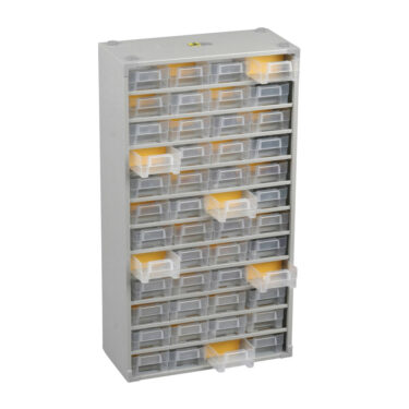 Stalen ladenkast + 48 laadjes