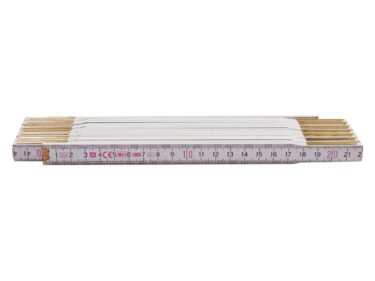 Duimstok, hout (wit)