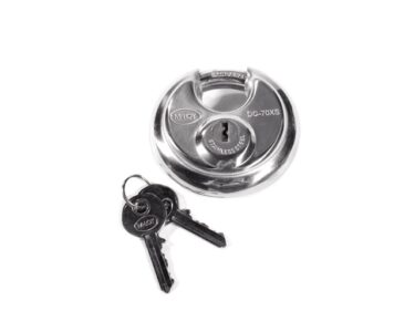 Discus hangslot, RVS met uitboor beveiliging