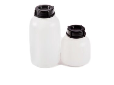 Sample bottle with large opening