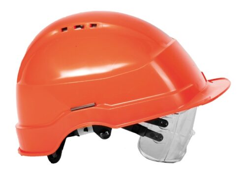 Veiligheidshelm met bril