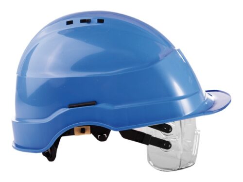 Veiligheidshelm met bril