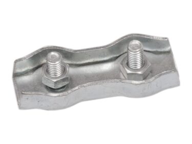 Platte staaldraadklem