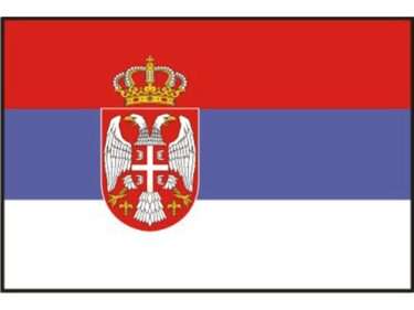 Flagga Serbien