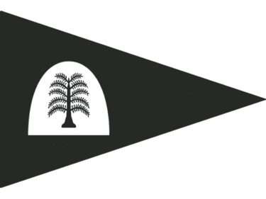 Rouwvlag met punt (protestant)