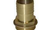 Messing slangpilaar met zeskant
