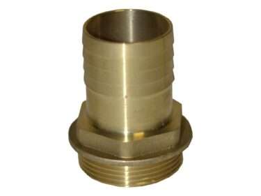 Messing slangpilaar met zeskant