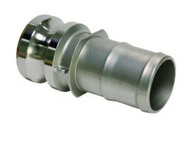 Stainless steel Kamlok quick coupling with hose tail, Male Part E