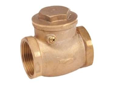 Terugslagklep met scharnier