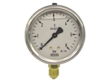 Buisveermanometer messing