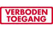 Verboden Toegang sticker