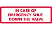 In case of emergency sticker