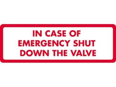 In case of emergency sticker