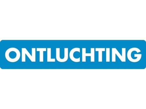 Ontluchting sticker