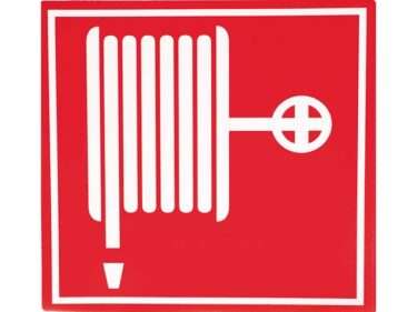 Brandslang locatie sticker