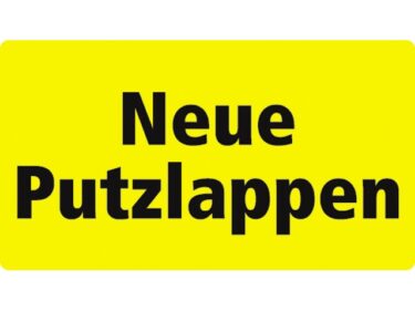 Neue putzlappen, sticker