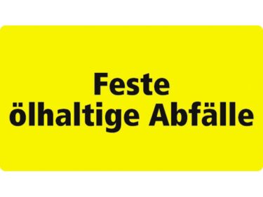 Feste ölhaltige Abfälle, sticker