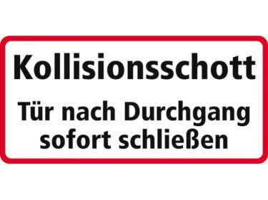 Kollisionsschott sticker