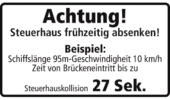 Steuerhaus frühzeitig absenken sticker