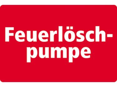 Feuerlösch-pumpe sticker