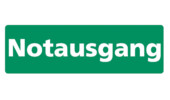 Notausgang sticker