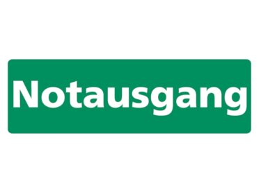 Notaus sticker