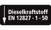 Dieselkraftstoff sticker