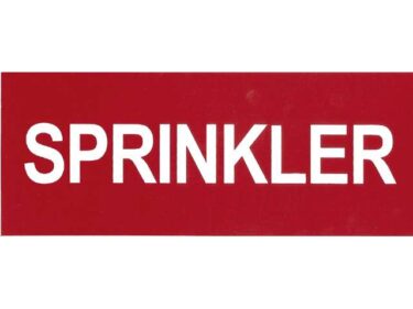 Sprinkler sticker