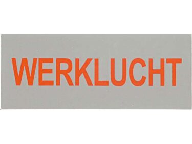 Werklucht sticker