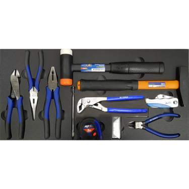 Eva foam inleg tangen en hamers 11 delig voor sp40101