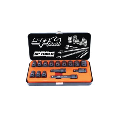 Slagmoerdoppenset 1/2 inch 6-kant 15 delig