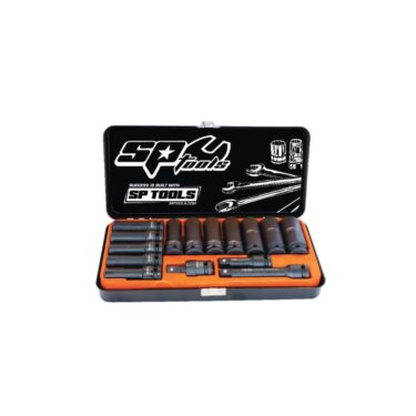 Slagmoerdoppenset 1/2 inch lang 6-kant 15 delig