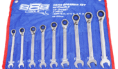 T8 omschakelbare steekringratel sleutel set 9 delig