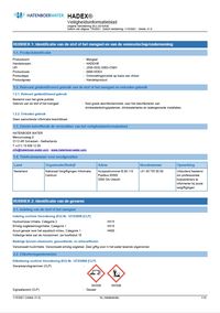 Hadex MSDS
